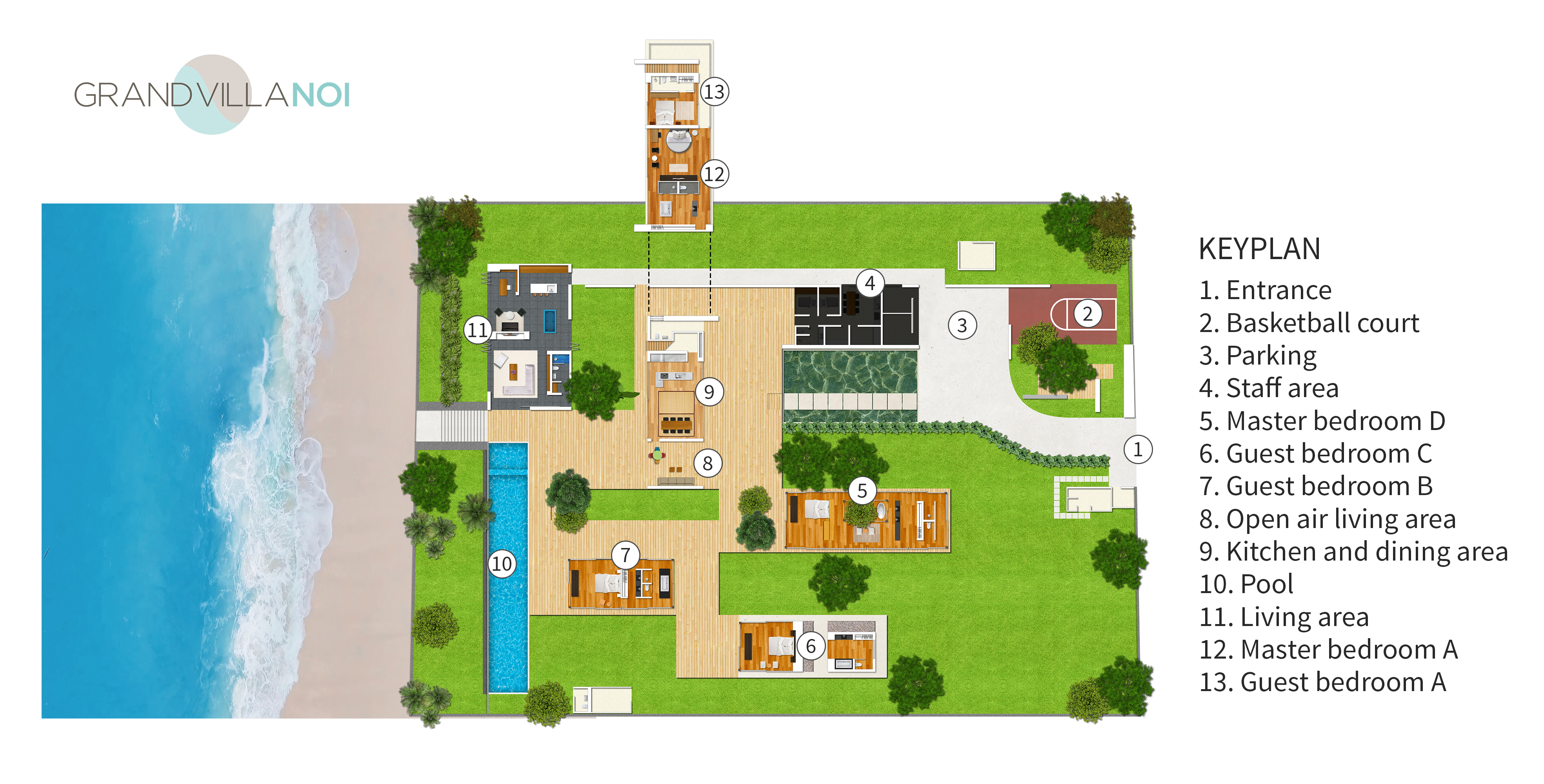 Grand Villa Noi - Floorplan